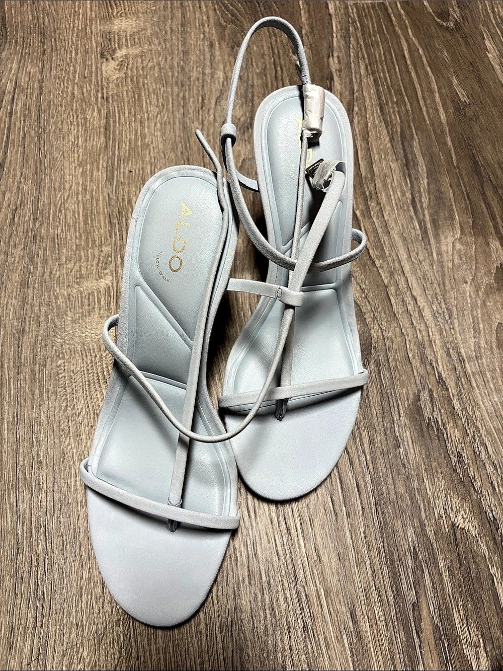 ALDO Nallia Strappy Flat Sandals in Gray